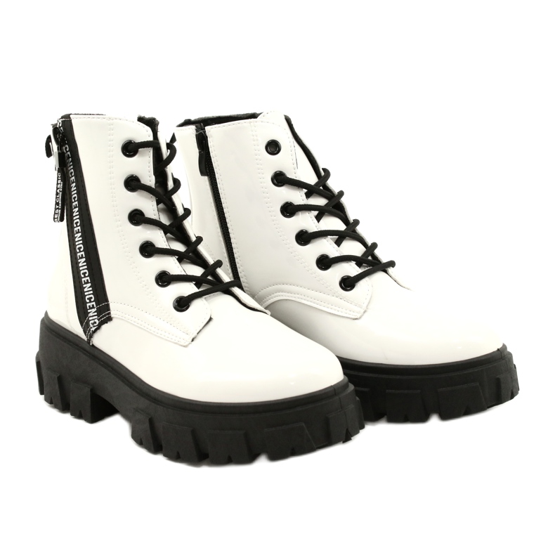 NEWS Novità Workery Timberki 21BT26-4266 Bianco bianca nero 3