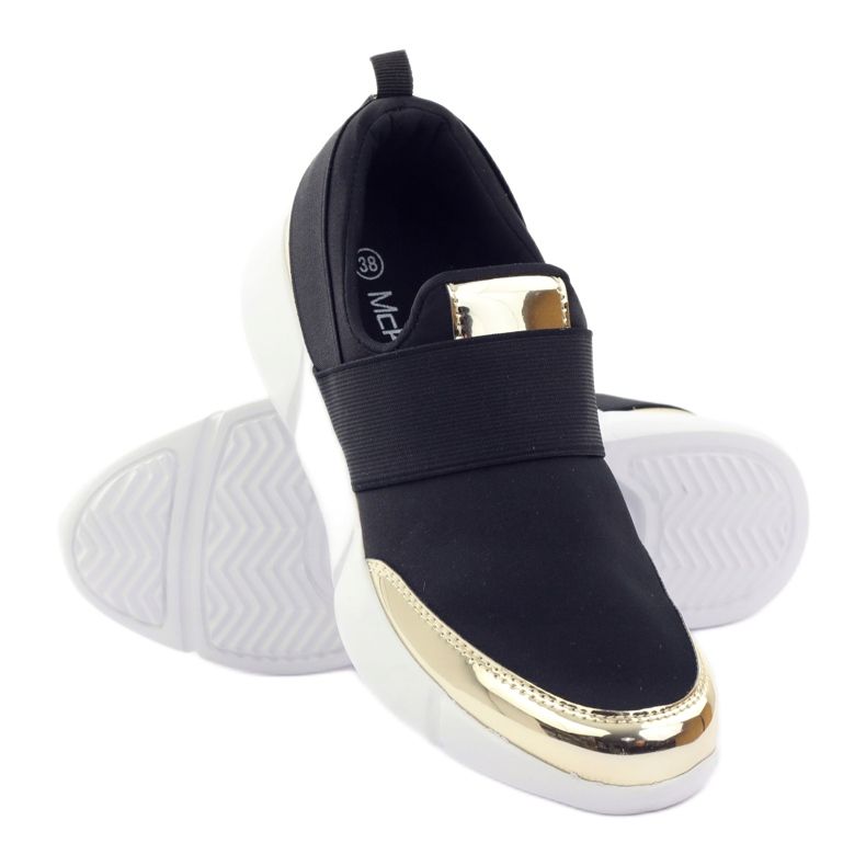 McKey Scarpe softshell sportive in oro nero giallo 3