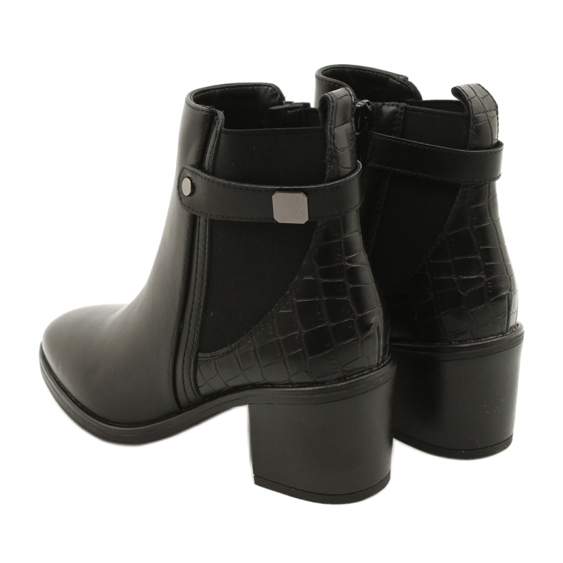 Stivali classici da donna isolati Sergio Leone BT630 Black nero 5