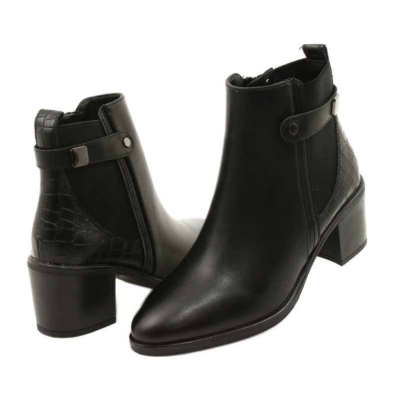 Stivali classici da donna isolati Sergio Leone BT630 Black nero 4