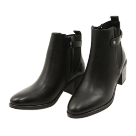 Stivali classici da donna isolati Sergio Leone BT630 Black nero 3