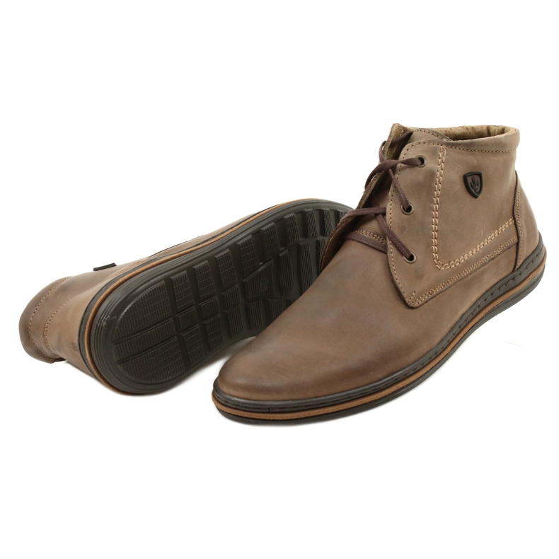Polbut 339 scarpe da uomo marroni marrone 3