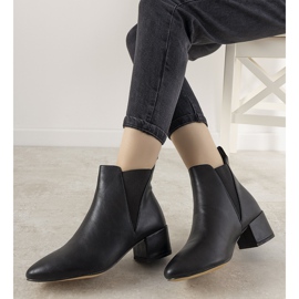 Stivaletti neri da donna con elastico Solano nero 1