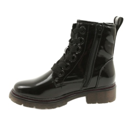 Stivali classici da donna Varnished Boots Evento 21BT35-4233 Black nero 1