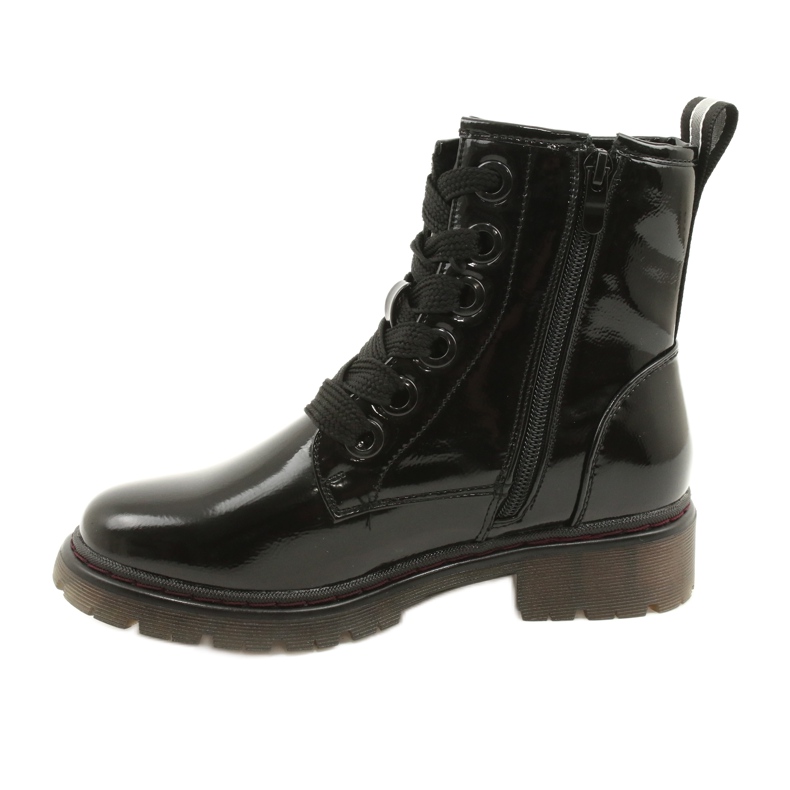 Stivali classici da donna Varnished Boots Evento 21BT35-4233 Black nero 1