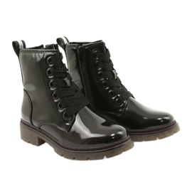 Stivali classici da donna Varnished Boots Evento 21BT35-4233 Black nero 5
