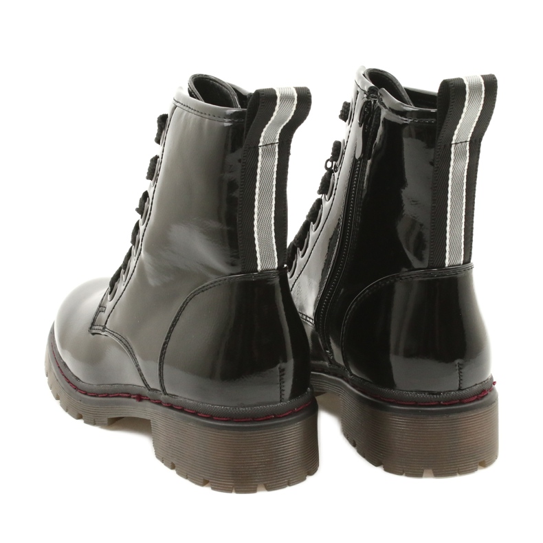Stivali classici da donna Varnished Boots Evento 21BT35-4233 Black nero 4