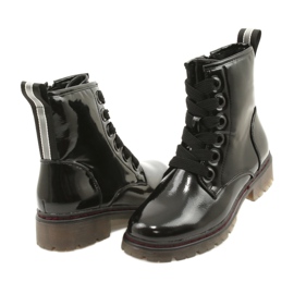 Stivali classici da donna Varnished Boots Evento 21BT35-4233 Black nero 3