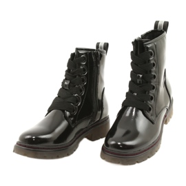 Stivali classici da donna Varnished Boots Evento 21BT35-4233 Black nero 2