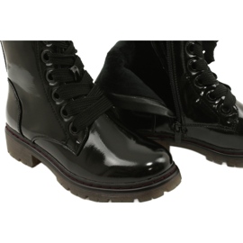 Stivali classici da donna Varnished Boots Evento 21BT35-4233 Black nero 6