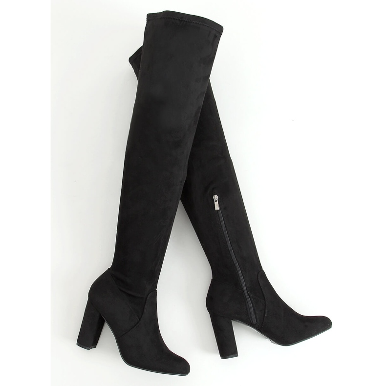 Stivali neri con tacco alto SQ3269 Nero 1