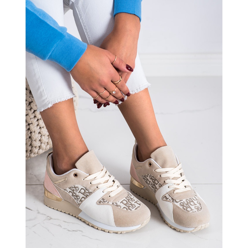 SHELOVET Scarpe da ginnastica alla moda beige 2