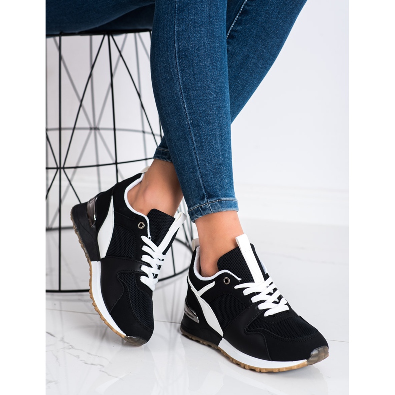 SHELOVET Sneakers sportive nere nero 1