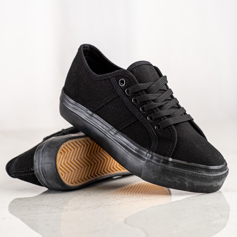 Bella Star Sneakers nere sulla piattaforma nero 1