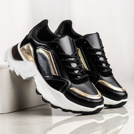 SHELOVET Scarpe da ginnastica alla moda nero 2