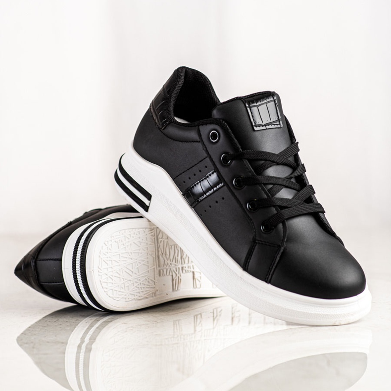 SHELOVET Scarpe da ginnastica nere casual nero 1