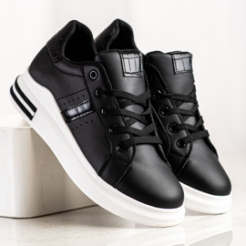 SHELOVET Scarpe da ginnastica nere casual nero 2