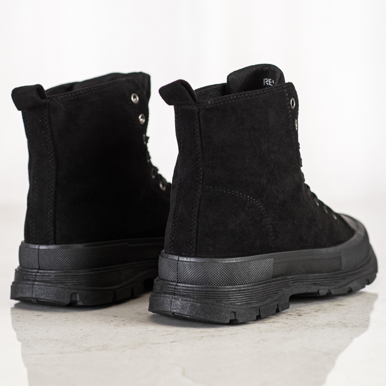 Seastar Sneakers alte in pelle scamosciata nero 1