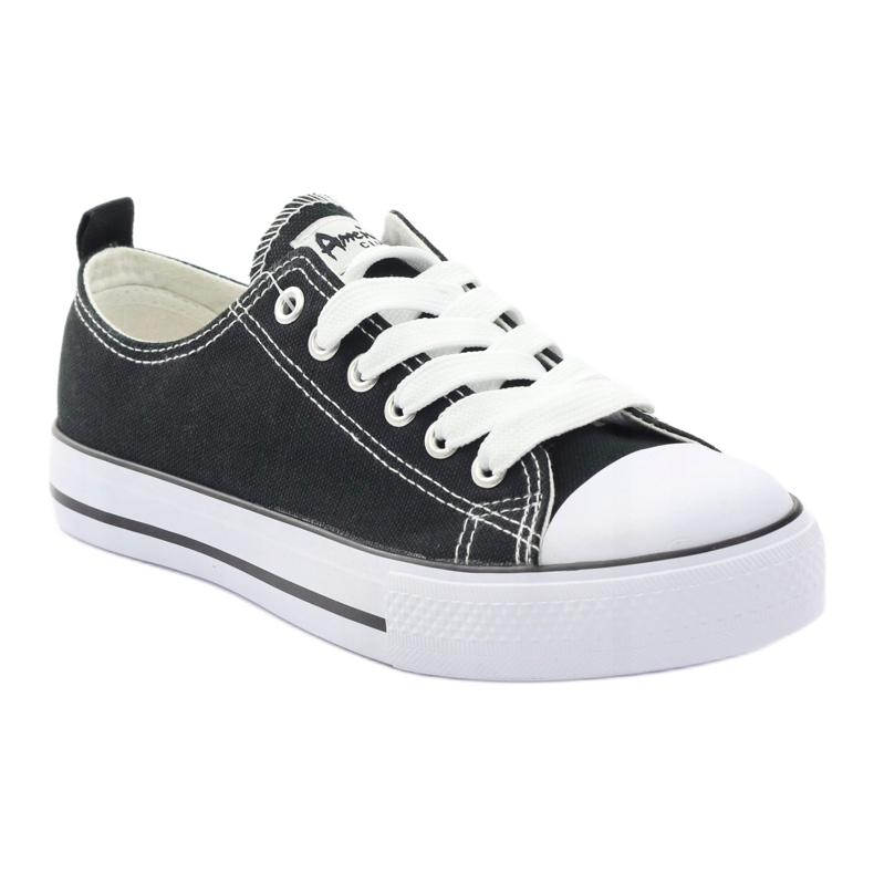 American Club Classiche sneakers nere scarpe American DSLN-01 nero 1