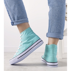 Sneakers turchese Felis caviglia blu 1