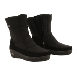 Stivali da neve leggera femminile sul progresso pelliccia Progj-22-126 Nero 4
