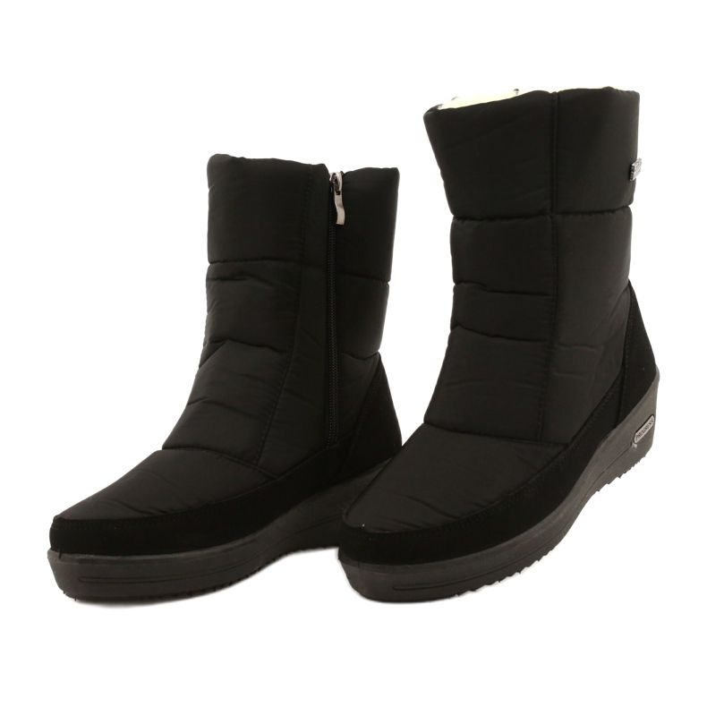 Stivali da neve leggera femminile sul progresso pelliccia Progj-22-126 Nero 2
