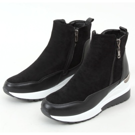 Nero NB511 Stivali neri su suola sportiva 1