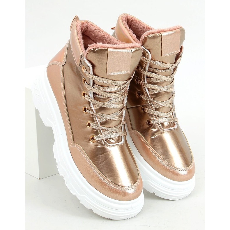 Calde scarpe sportive champagne FA-3357 Champagne rosa 1