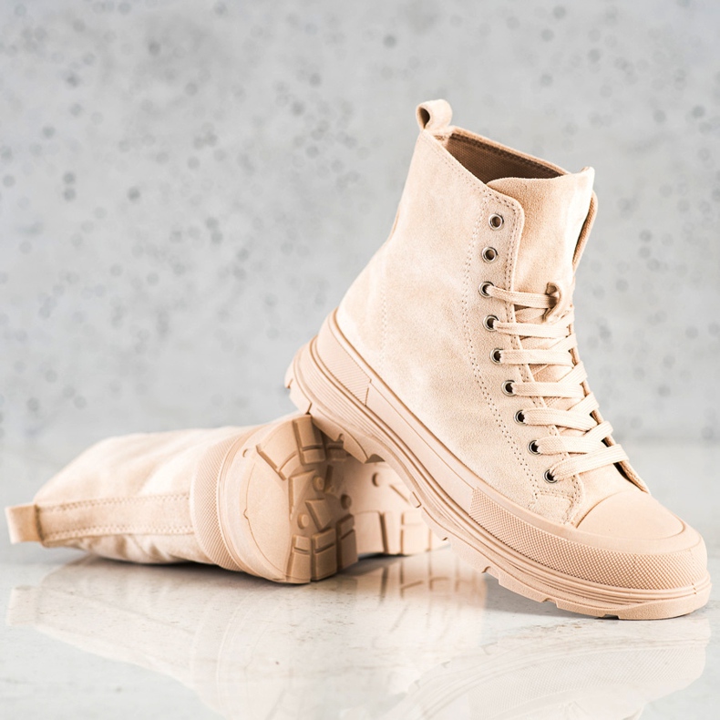 Seastar Sneakers alte in pelle scamosciata beige 1