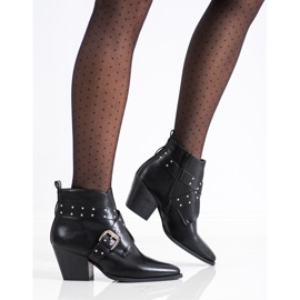 Lucky Shoes Stivali rock sul post nero 1
