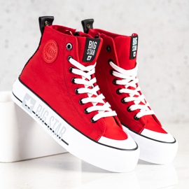 Sneakers da donna Big Star II274018 rosso 2
