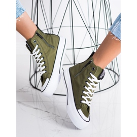 Sneakers Damskei Big Star II274017 verde 2