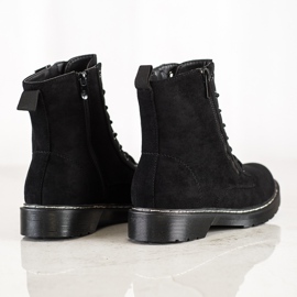 SHELOVET Trappers neri con cerniera decorativa nero 1