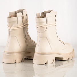 Bestelle Allacciate Con Ecopelle beige 1