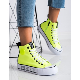 Sneakers da donna Big Star II274015 giallo 1