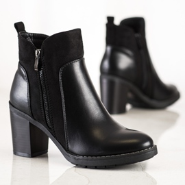 Diamantique Stivali casual con tacco alto nero 1