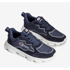 Scarpe sportive uomo blu navy, sneakers Jasso 1
