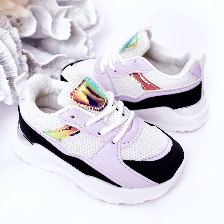 Scarpe Sportive per Bambini Sneakers Nero-Viola Game Time bianca 4