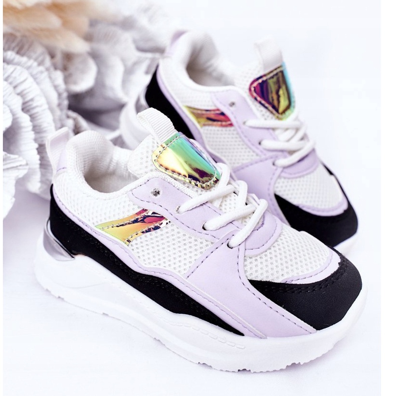 Scarpe Sportive per Bambini Sneakers Nero-Viola Game Time bianca 3