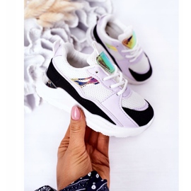 Scarpe Sportive per Bambini Sneakers Nero-Viola Game Time bianco 2