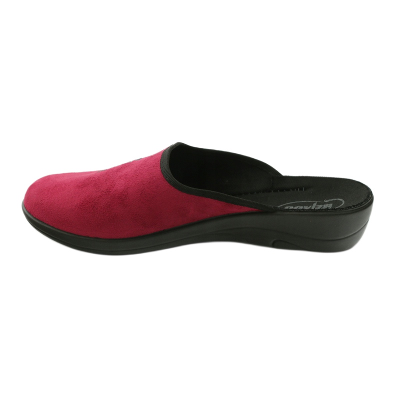 Scarpe da donna Befado 552D004 pantofole bordeaux rosso multicolore 2