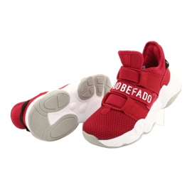 Scarpe per bambini Befado 516Y064 bianco rosso 5