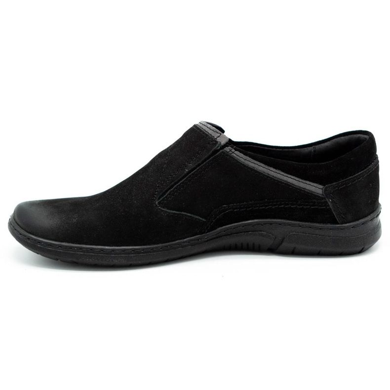 KOMODO Scarpe slip-on uomo in pelle nere 860K nero 1