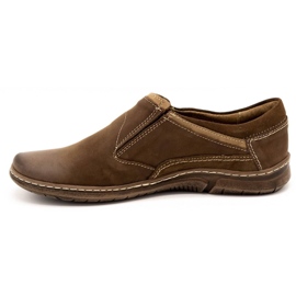 KOMODO Slip-on uomo in pelle marrone 860K 1