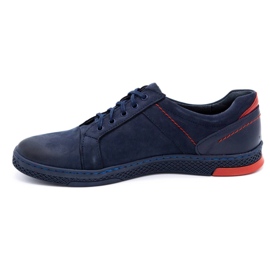 KOMODO Scarpe casual da uomo in pelle 883LK blu navy 1