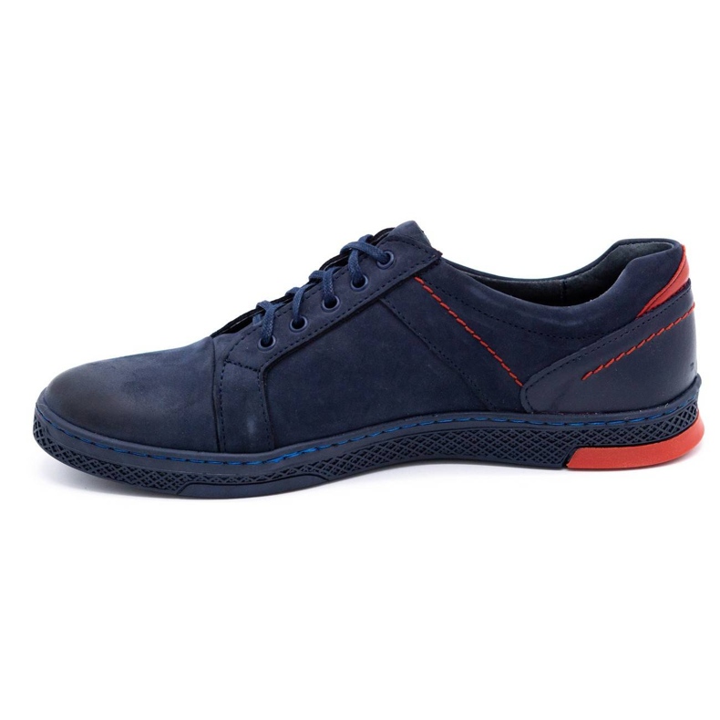 KOMODO Scarpe casual da uomo in pelle 883LK blu navy 1