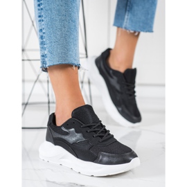 SHELOVET Scarpe da ginnastica nere casual nero 2