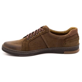 KOMODO Scarpe casual da uomo in pelle 884K marrone 1