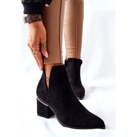 PS1 Stivali Da Donna In Pelle Scamosciata Con Ritagli Nero Noel 1