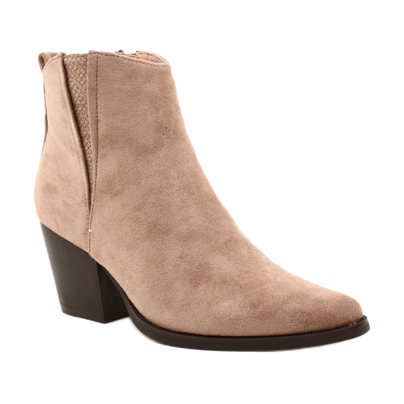 FB2 Stivali Da Donna Con Tacco Alto Beige Forte 19051-11 2